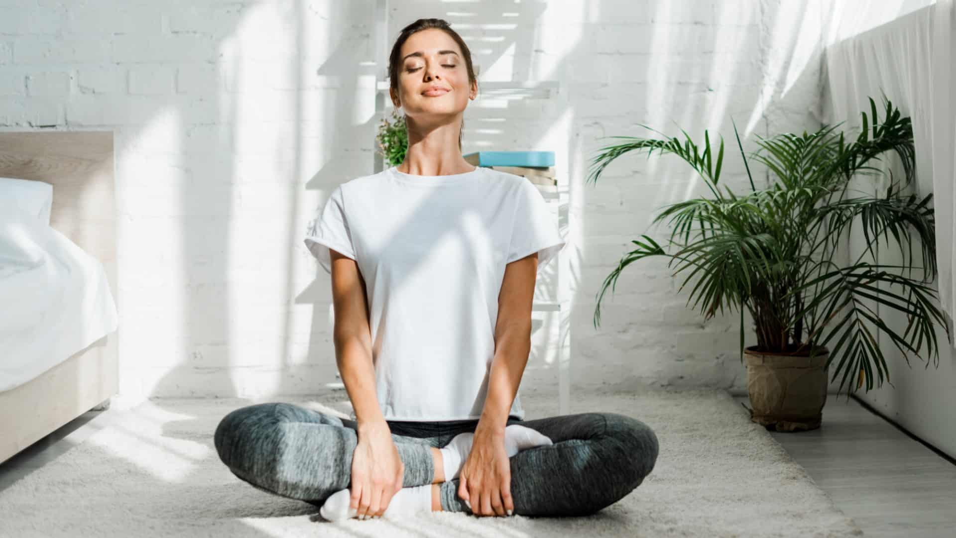 Woman Doing Yoga Balanced